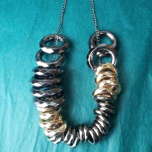 2/20$ Lia Sophia black and gold necklace